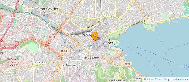 localisation de l'entreprise SARL GLT CARTERIE à ANNECY