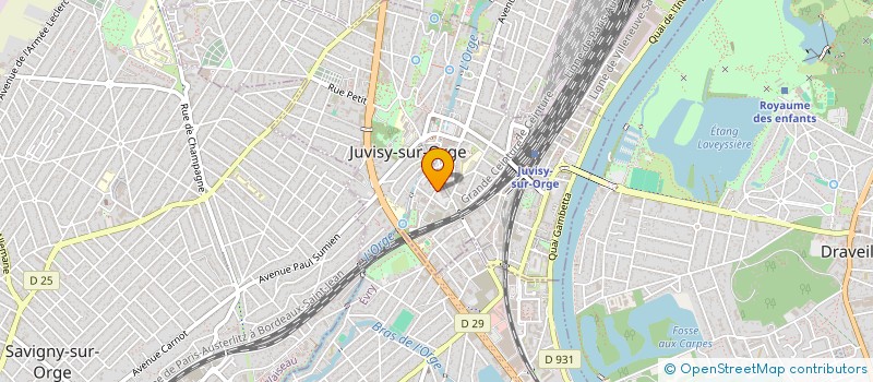 localisation de l'entreprise SARL GLYCINE ET OLYMPE à JUVISY-SUR-ORGE
