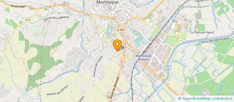localisation de l'entreprise SARL  GM CONSTRUCTION  MANOSQUE
