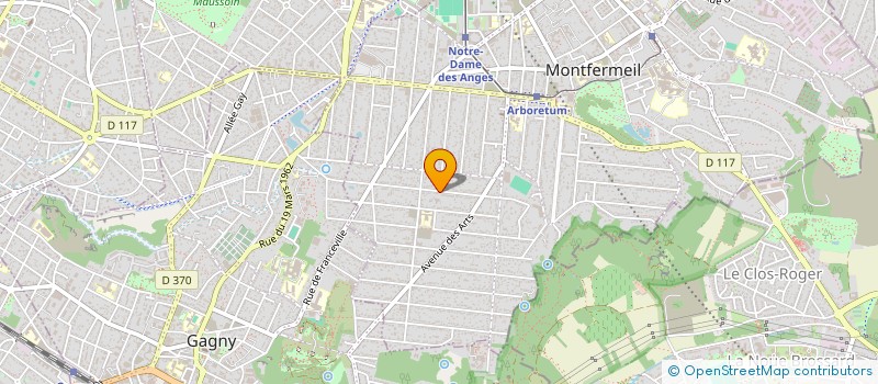 localisation de l'entreprise SARL GM2 à MONTFERMEIL