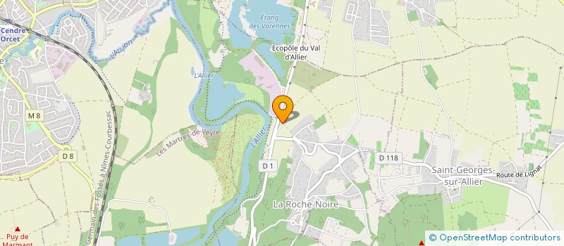 localisation de l'entreprise SARL GMC BOIS  LA ROCHE-NOIRE