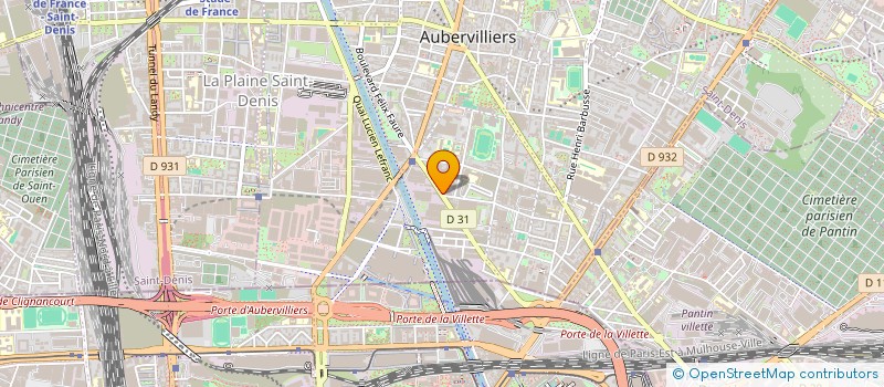 localisation de l'entreprise SARL GMT8 à AUBERVILLIERS