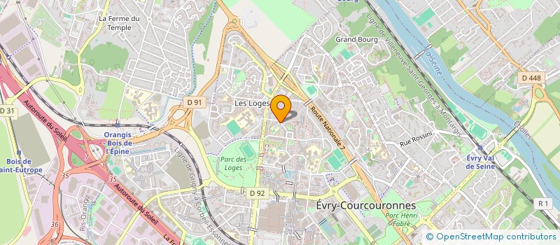 localisation de l'entreprise SARL GNBS à EVRY-COURCOURONNES