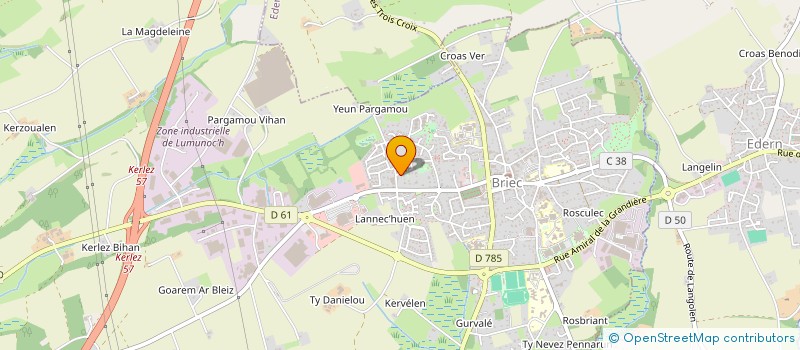 localisation de l'entreprise SARL GOASDOUE à BRIEC