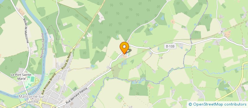 localisation de l'entreprise SARL GODEFROY à MALICORNE SUR SARTHE