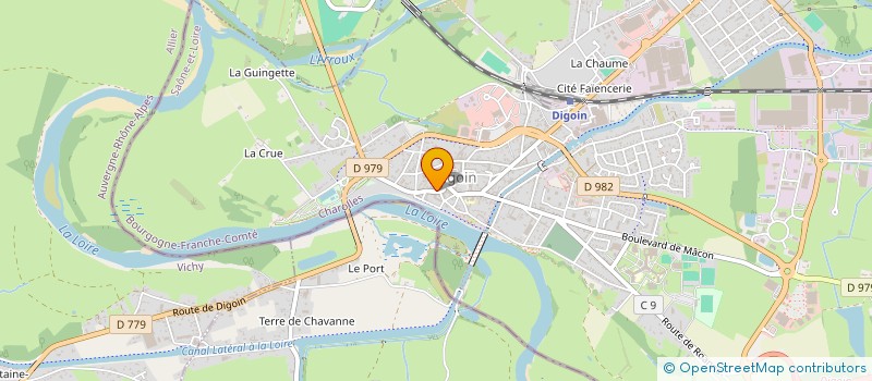 localisation de l'entreprise SARL GODET ET CIE  DIGOIN