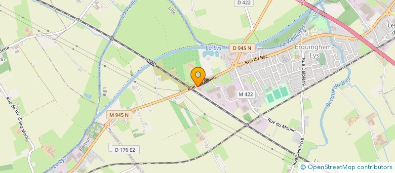 localisation de l'entreprise SARL GODIN MAN  ERQUINGHEM-LYS