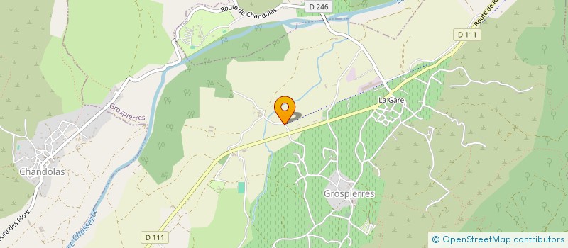 localisation de l'entreprise SARL GOLF DE BOURNET à GROSPIERRES