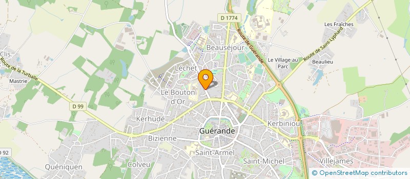 localisation de l'entreprise SARL GOLF LOISIRS VACANCES à GUERANDE