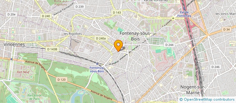 localisation de l'entreprise SARL GOMES à FONTENAY-SOUS-BOIS