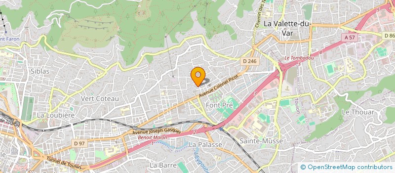 localisation de l'entreprise SARL GOMEZ RAQUEL CONSTRUCTION à TOULON