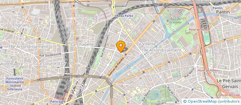 localisation de l'entreprise SARL GOMIS à PARIS 19