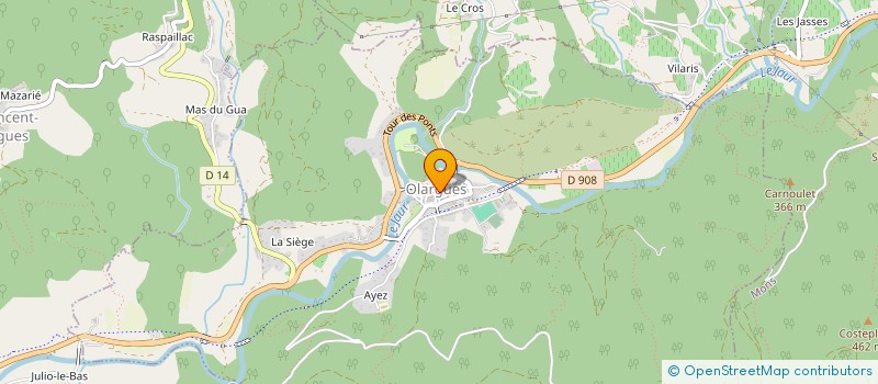 localisation de l'entreprise SARL GOSSET  OLARGUES