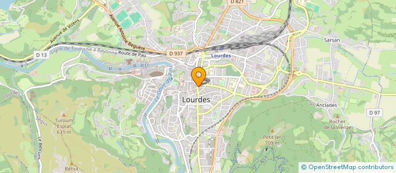 localisation de l'entreprise SARL GOUARDE ET CIE à LOURDES