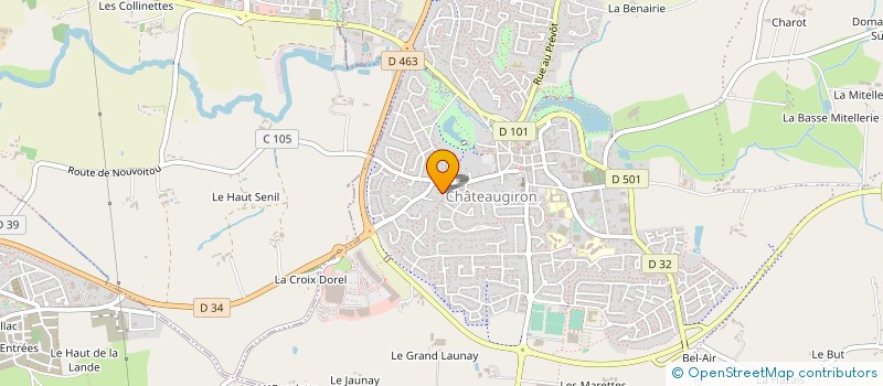 localisation de l'entreprise SARL GOULET à CHATEAUGIRON