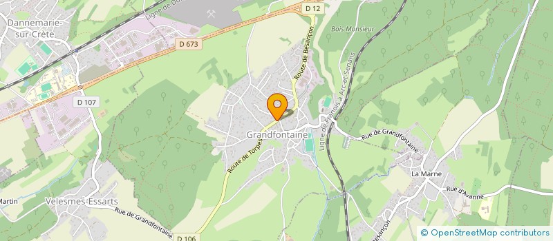 localisation de l'entreprise SARL GOURMANDISES DU FOURNIL  GRANDFONTAINE