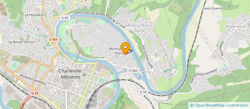 localisation de l'entreprise SARL GOURY - FONTAINE à CHARLEVILLE-MEZIERES