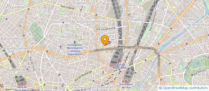 localisation de l'entreprise SARL GOUTTE D'OR  PARIS