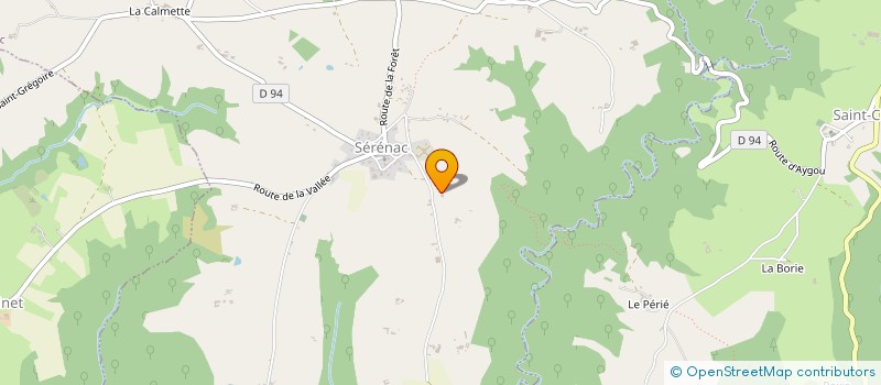 localisation de l'entreprise SARL GOUTY T.P.  SERENAC