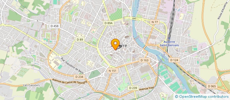 localisation de l'entreprise SARL GOUVERNAIRE à AUXERRE