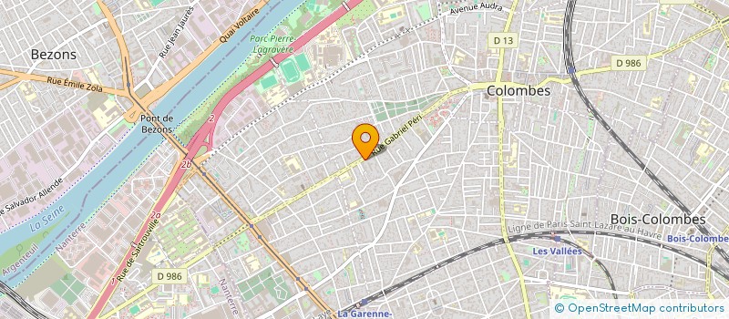 localisation de l'entreprise SARL GP MENUISERIE SERRURERIE à COLOMBES