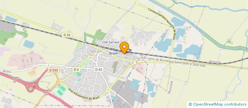 localisation de l'entreprise SARL GR SERVICES  BRAM