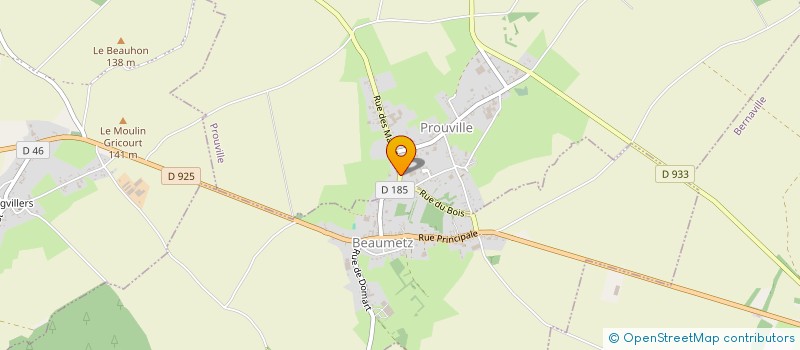 localisation de l'entreprise SARL GRACE COUVERTURE à PROUVILLE