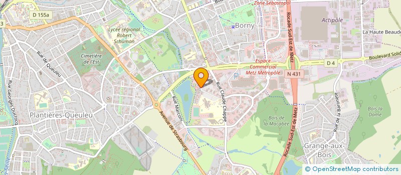 localisation de l'entreprise SARL GRAHAM BELL à METZ