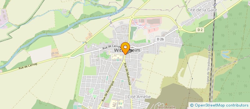 localisation de l'entreprise SARL GRAIN DE BEAUTE à WITTELSHEIM