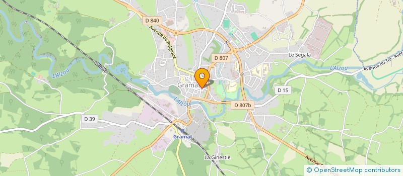 localisation de l'entreprise SARL GRAMAT OPTIQUE  GRAMAT