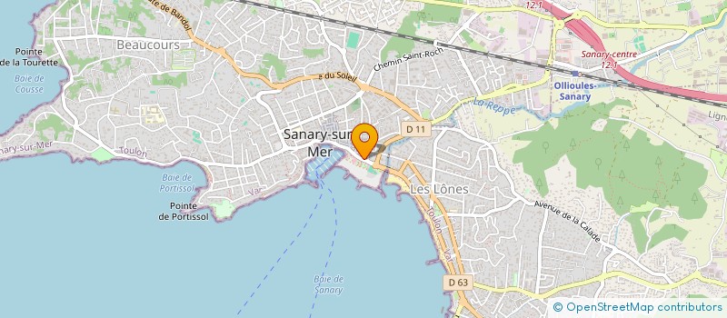 localisation de l'entreprise SARL GRAND HOTEL DES BAINS à SANARY-SUR-MER