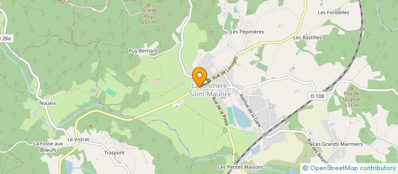 localisation de l'entreprise SARL GRANDCOIN à LA JONCHERE-SAINT-MAURICE