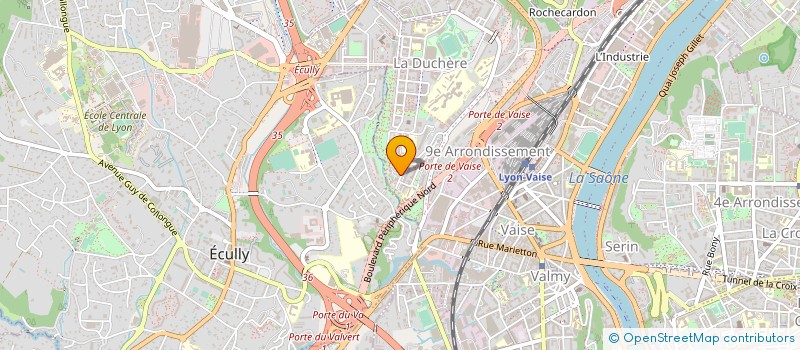 localisation de l'entreprise SARL GRANDE ORTHOPEDIE DU PLATEAU  LYON 9EME