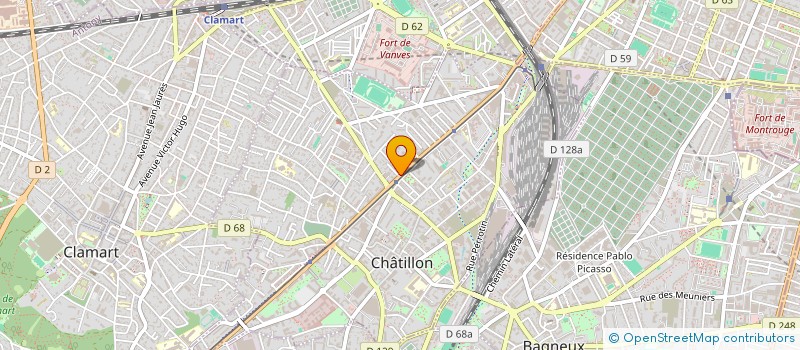 localisation de l'entreprise SARL GRANDE PHARMACIE DE LA POSTE  CHATILLON