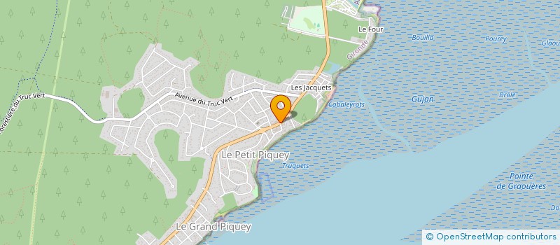 localisation de l'entreprise SARL GRANDEUR NATURE  LEGE-CAP-FERRET