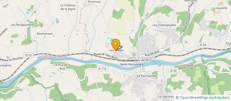 localisation de l'entreprise SARL GRANET STEPHANE à SAINT-VICTURNIEN