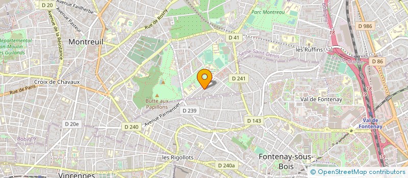 localisation de l'entreprise SARL GRANIELLI à MONTREUIL