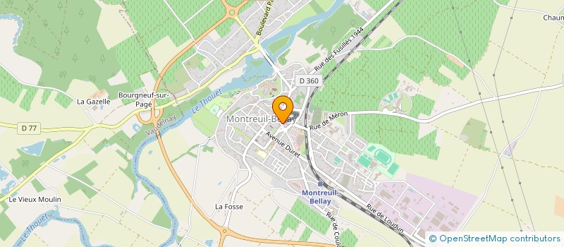 localisation de l'entreprise SARL GRAPHI'COM ANJOU à MONTREUIL-BELLAY