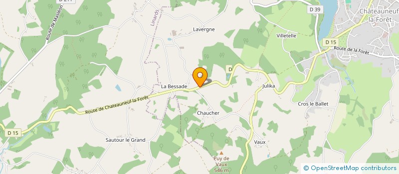localisation de l'entreprise SARL GRATELOUBE à CHATEAUNEUF-LA-FORET