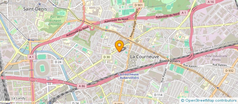 localisation de l'entreprise SARL GRAVIA 93 à LA COURNEUVE