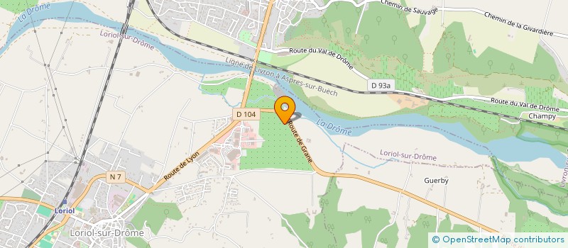 localisation de l'entreprise SARL GRAVITANS  LORIOL-SUR-DROME