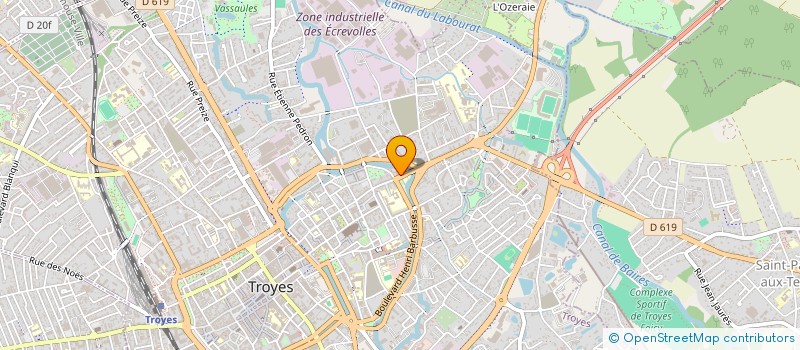 localisation de l'entreprise SARL GRAVONET à TROYES