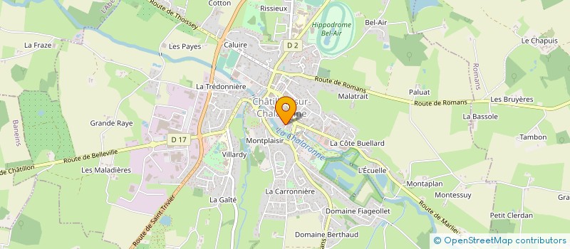 localisation de l'entreprise SARL GRAYEL PROTECTION INCENDIE  CHATILLON-SUR-CHALARONNE