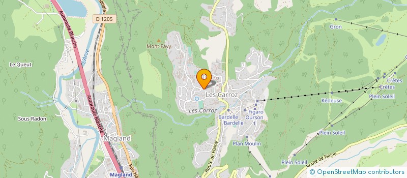 localisation de l'entreprise SARL GREFFOZ FILS  ARACHES-LA-FRASSE