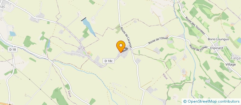 localisation de l'entreprise SARL GREGORIS  FALGA