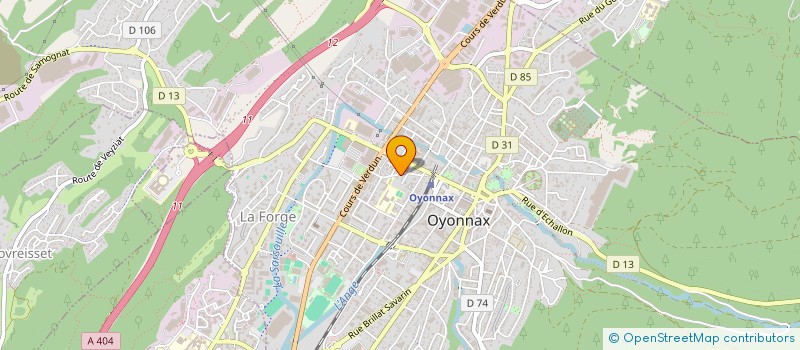 localisation de l'entreprise SARL GRENETTE TRAITEUR à OYONNAX