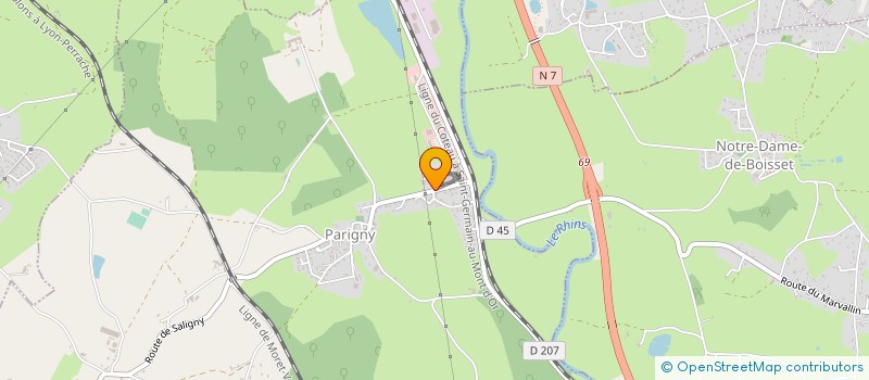 localisation de l'entreprise SARL GRESCOLOR à PARIGNY