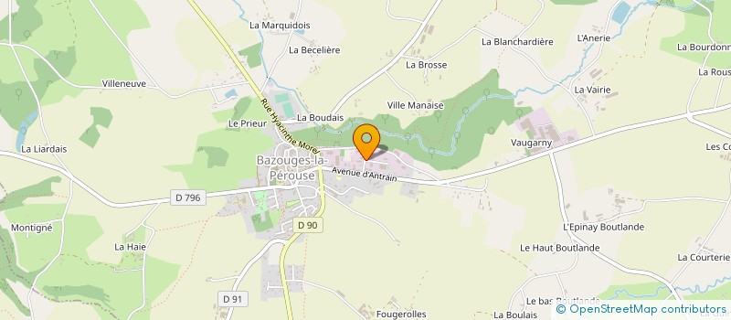 localisation de l'entreprise SARL GRESLE  BAZOUGES-LA-PEROUSE
