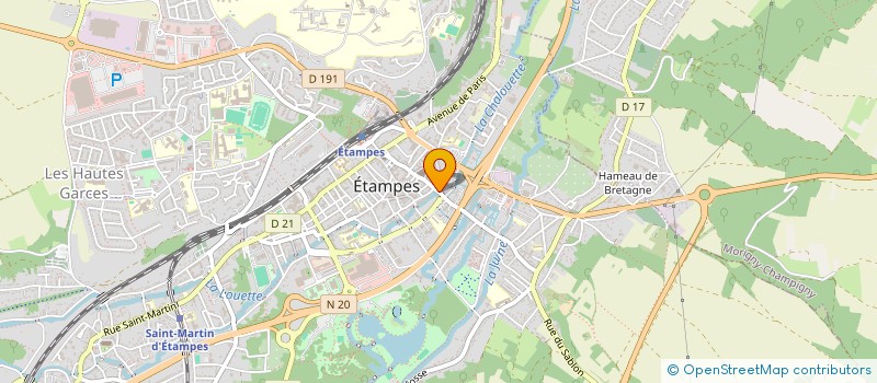 localisation de l'entreprise SARL GRIBOUILLE à ETAMPES