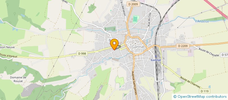 localisation de l'entreprise SARL GRIFFET  GANNAT